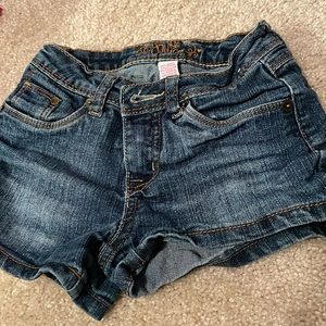 Justice Denim shorts size 7 slim
